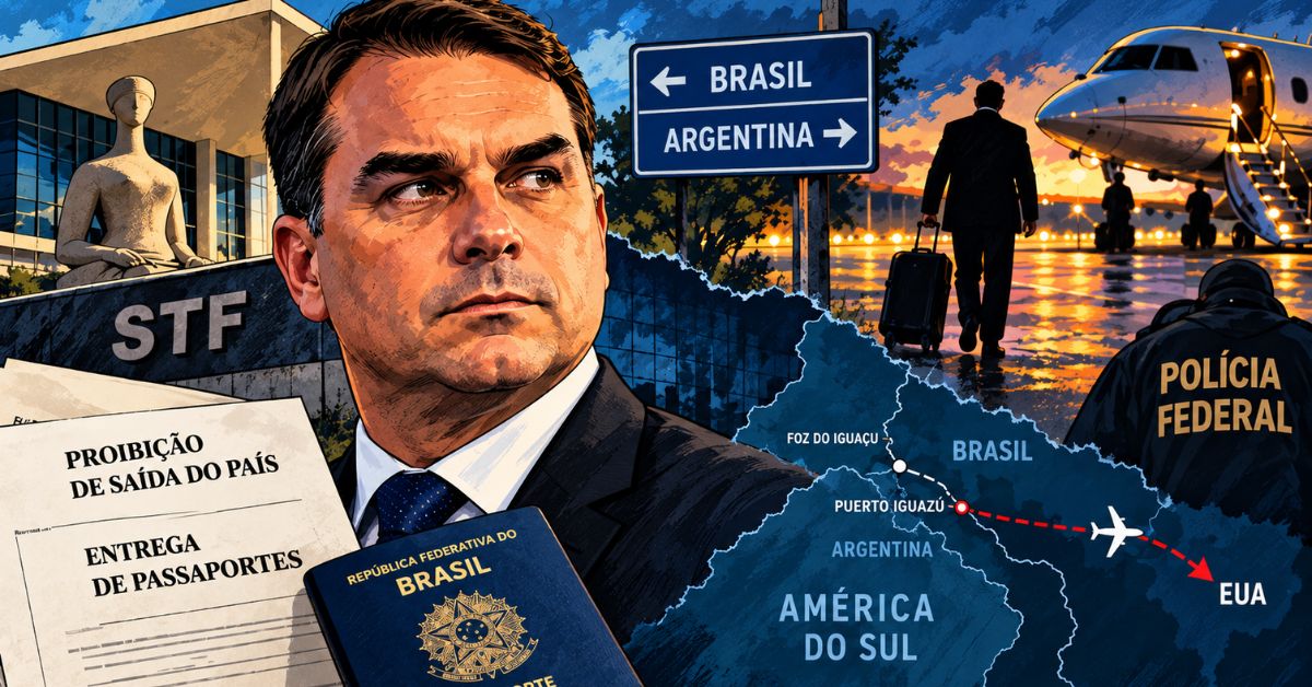Flavio Bolsonaro pode ter fugido do país